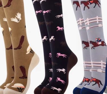 Horse Motif Socks