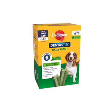 Pedigree Dentastix Fresh Daily Dental Chews Medium Dog 28 Sticks David Dumosch